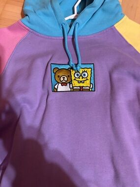 Teddy Fresh x SpongeBob Colourblock Sweater
